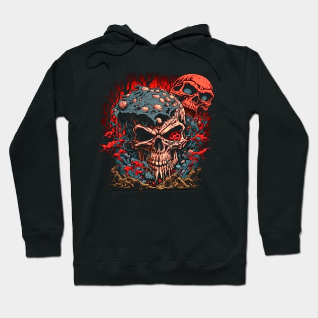 skull heart Hoodie by Berline Shop